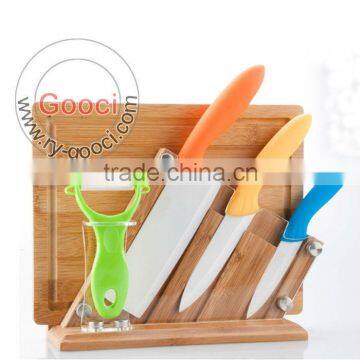 Ultra Sharp Ceramics Knife Set with wooden holder and chopping board                        
                                                Quality Choice