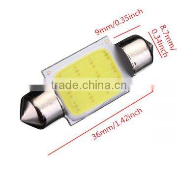 High Quality 36mm Festoon COB 12 Chips DC 12V LED Car Dome Reading Lights Auto Interior Lamps Super Bright Bulbs Power photo-4