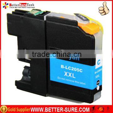 Premium LC205 C LC205 for brother ink cartridges used on Brother MFC-J4620DW/J5520DW printer