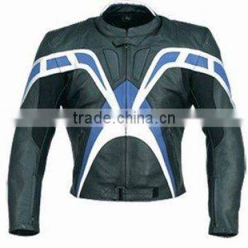 DL-1194 Leather Garments , Leather Motorbike Jacket , Sports Jacket