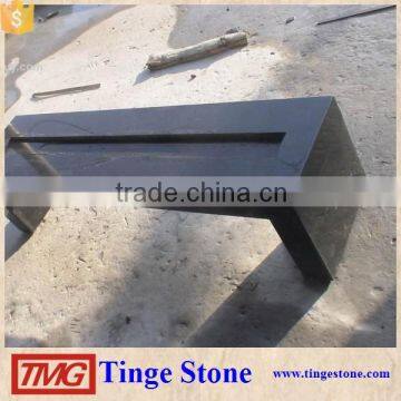 G684 Black Lava stone for garden,black Granite Desk