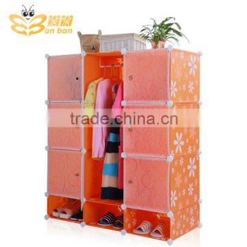 2014 DIY design storage shelves for clothes with shoes