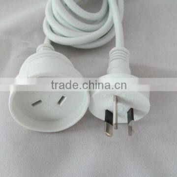 Australian EXTENSION CORD SAA extension cordset white