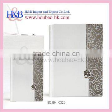 H&B 8*12 leather cover wedding albums wholesale