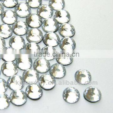 Beautiful Sparkly 8mm Crystal Clear hot fix / iron on / glue on flat back glass rhinestones