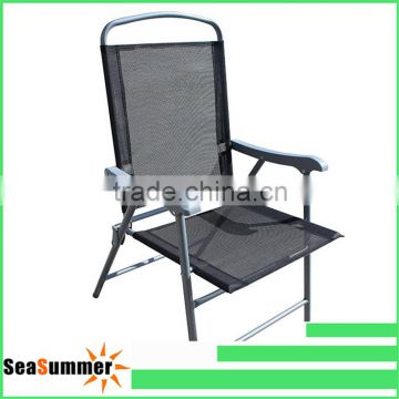 Promtional products cheap foldable chair/black sling metal folding chair                        
                                                Quality Choice