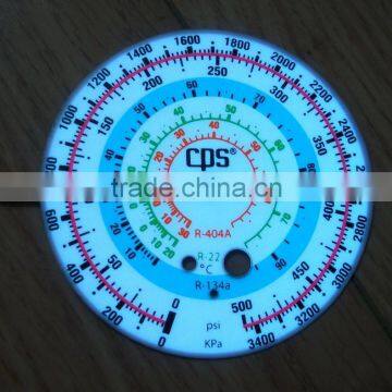 U.S.A. imports EL material el glow gauges/ EL illuminated gauge / EL glow Meter