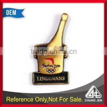 Belgian beer brand logo soft enamel metal souvenir pin badge