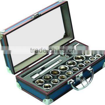 Factory 18PCS security 1/2'' big sockets household tool set