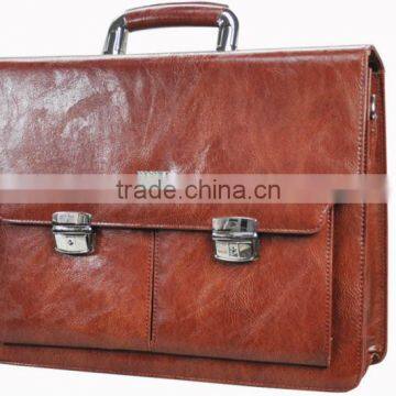 2015 New Synthetic Leather Men's Brown Briefcase 8031A140009