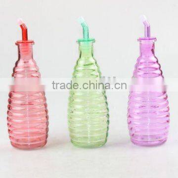 Glass oil bottle