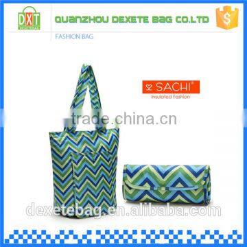 Promotional printed foldable shopping nylon wholesale tote bags