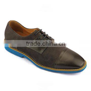 Guangzhou wholesale men shoes fashion blue outsole lace-up men flat footwear popular mix colors and leather dress shoes for men