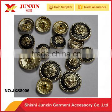 China factory custom metal brass buttons for garments