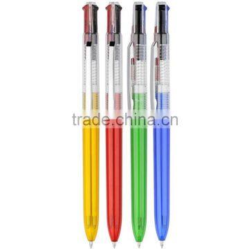 Wholesale 3 in 1 plastic promotional cheap multi ink three color ball pen