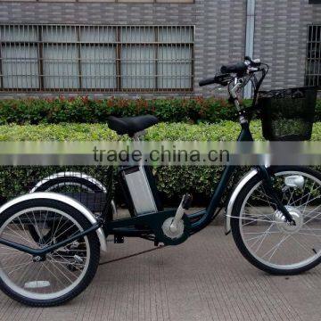 front 24 inch big wheel cheap adult electric tricycle for sale