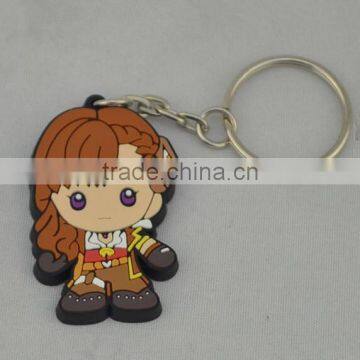 Kawaii Custom Sexy Girl Made 2D 3D Rubber Keychains