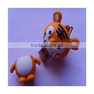 2014 custom soft PVC /silicone /rubber USB flash drive cover with all kinds of animal shapes