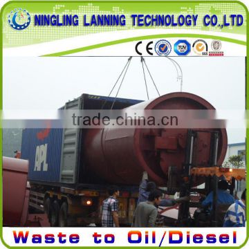 2014 latest generation waste plastic to fuel oil machine with CE&ISO9001