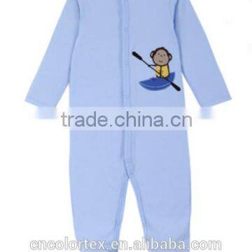 China factory unisex 100% cotton spring and autumn long sleeve baby romper