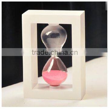 15 minutes wooden sand timer