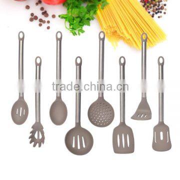 8-Piece Silicone Cooking Utensils With Stainless Steel Handle Of Kitchen Utensils