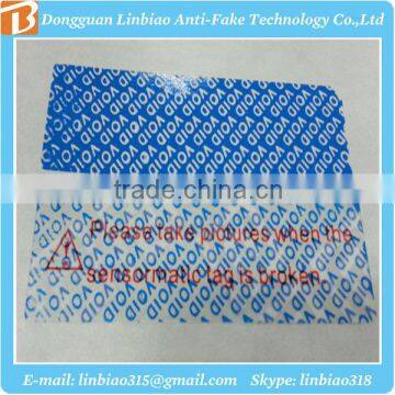 Holographic anti-fake hologram tamper evident void sticker label printer