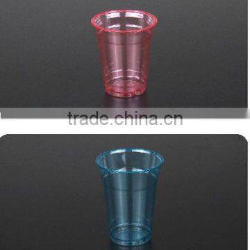 Colorful cup Expert 7oz/10oz/12oz/16oz/20oz/24oz Colorful Disposable Plastic PET Cup With Dome&Flat Lid