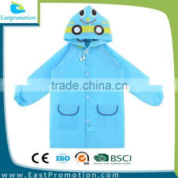 EVA Kids Children's Disposable Raincoat with cartoon Logo