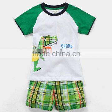 China OEM comfortable summer short sleeve suit pant coat children