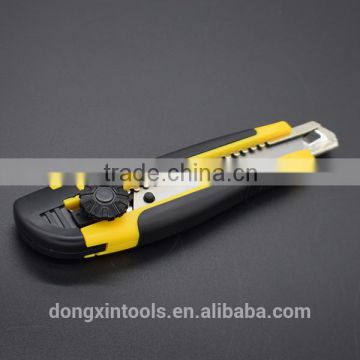 high quality ABS + rubber handle utility knife