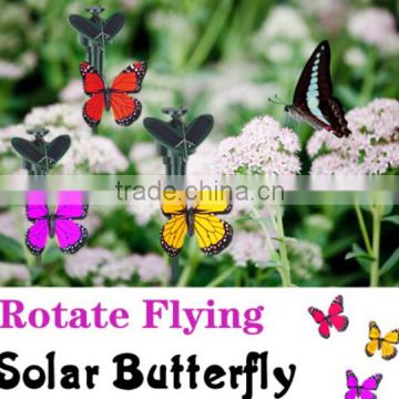 Outdoor Solar Powered Butterfly Garden Decoration / Solay flying Butterfly / outdoor garden decorations butterfly