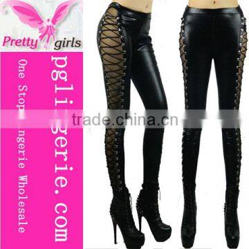 New Black Wet Look Leggings Leather Leggings wholesales china