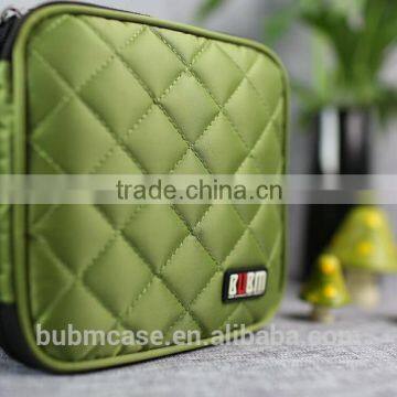 Fashion Green 32 Capacity 230D Space Twill PVC Fabric DVD Case CD Holder personalized cd case dvd case