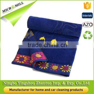 Custom printed towel manufacturer colorful microfibre towel