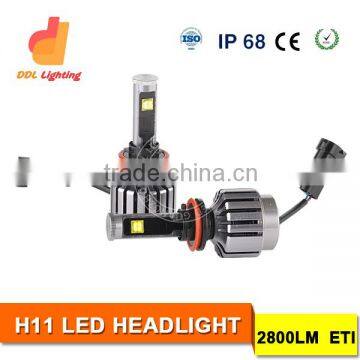 High efficiency 30W H11 LED Car Headlight 9-36V bus headlamp Aluminum housing Heaadlight