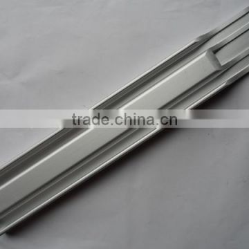 Clear anodized aluminum extrusion used for furniture