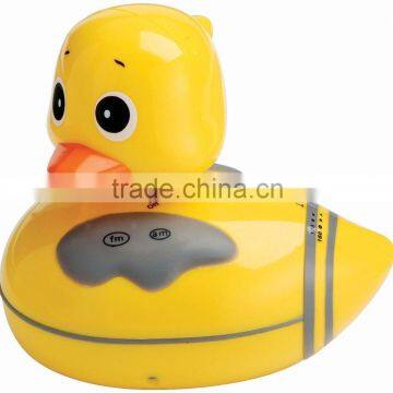 Bathtub Duck Waterproof Shower Radio with AM and FM Reception