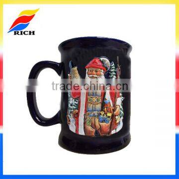 hot selling cheap christmas ceramic santa mug for kids