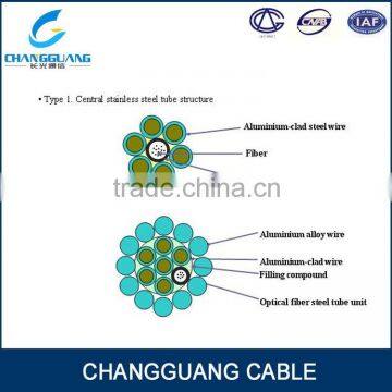 Hight Quality Overhead Optic Fiber Earth Wire Single Mode Stranded Armored OPGW Manufacturer photo-4