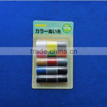 100% polyester sewing thread kit inblister cardboard