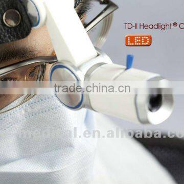 Portable battery led surgical headlight