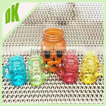 Candle&Cookie&candy&mason jar factory, drinking glass mason jar with handle&stand&lids, Chinese empty glass bottles wholesale