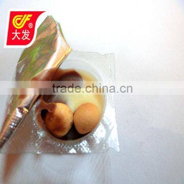 mini chocolate cup with crispy biscuit inside