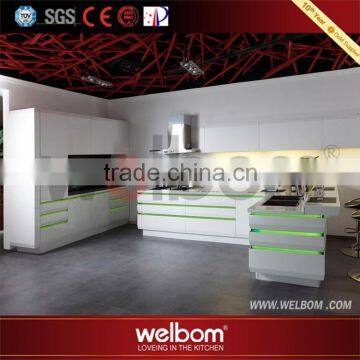 2016 Welbom Design Wholesale Furniture High Gloss Lacquer Modular Kitchen Cabinet