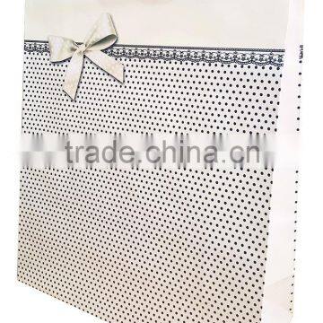 ribbon handle gift shopping paper bag