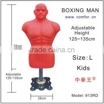 Kids boxing equipment heavy sands bag kick boxing bags with adjustable height