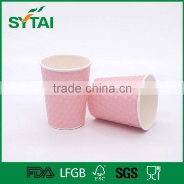 Disposable custom printed insulated healthy ripple coffee paper cup