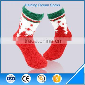 Wholesale indoor sleep floor thick adult christmas socks