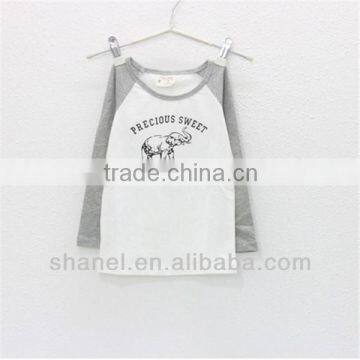Children Cotton T-shirt O-neck Long Sleeve Tee photo-2